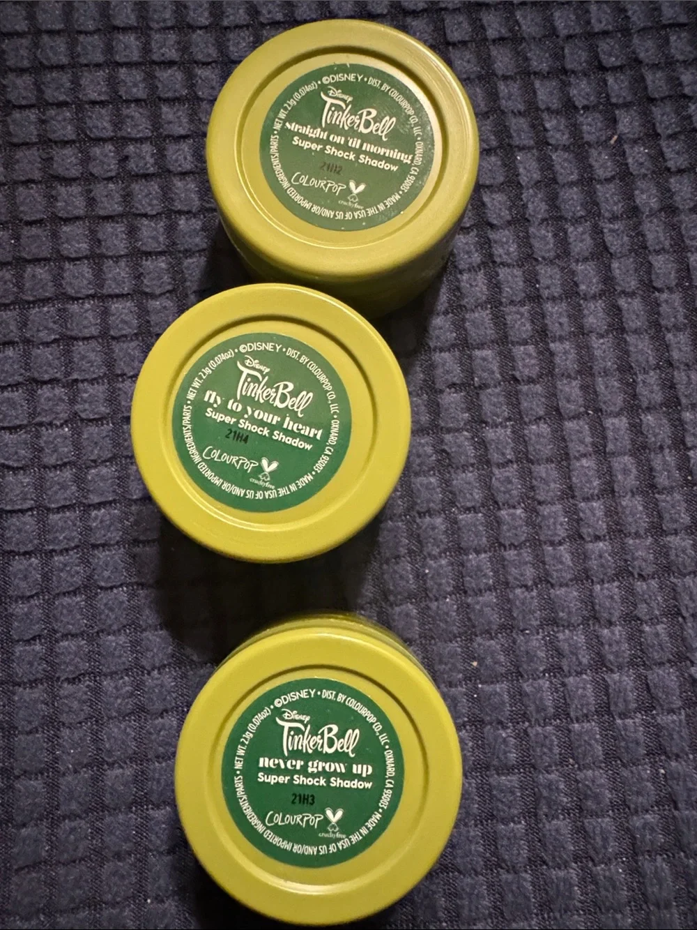 ColourPop Tink Bell Super Shock Shadow Trio - Green, Copper, Plum